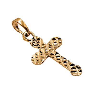 Zawieszka Krzy�yk Poz�acany 23x13mm
