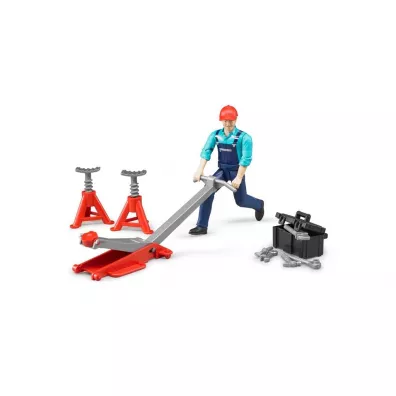 Figurka mechanika z narz�dziami warsztatowymi