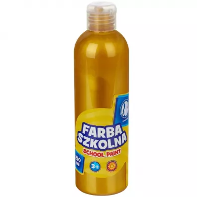 Astra Farba szkolna naturalna tempera metaliczna z�ota 250 ml
