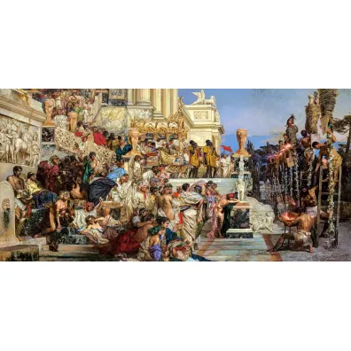 Puzzle 4000 el. Nero's Torches, Henryk Siemiradzki Art Collection Castorland