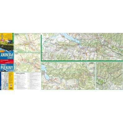Gorce i Pieniny mapa turystyczna 1:50 000 laminat 2024