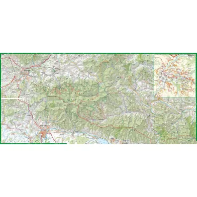 Gorce i Pieniny mapa turystyczna 1:50 000 laminat 2024