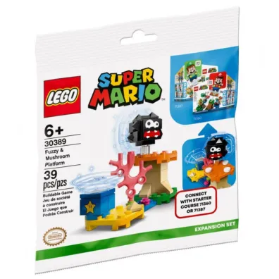 LEGO Super Mario Mario Fuzzy i platforma z grzybem 30389