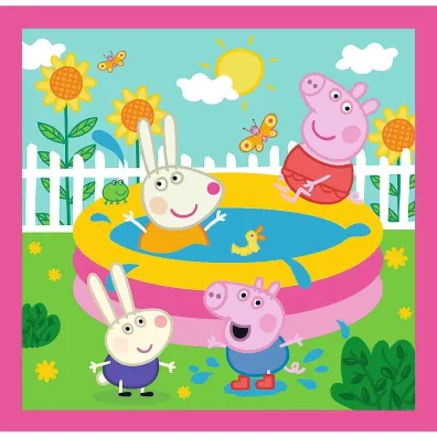 Puzzle 3w1 Peppa i przyjaciele Trefl
