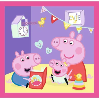 Puzzle 3w1 Peppa i przyjaciele Trefl