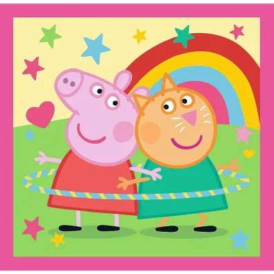 Puzzle 3w1 Peppa i przyjaciele Trefl