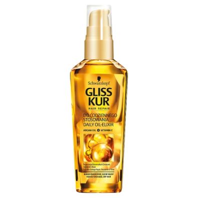 Gliss Kur Daily Oil Elixir odżywczy eliksir do włosów z olejkiem do codziennego stosowania 75 ml