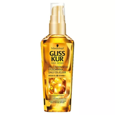 Gliss Kur Daily Oil Elixir od�ywczy eliksir do w�os�w z olejkiem do codziennego stosowania 75 ml