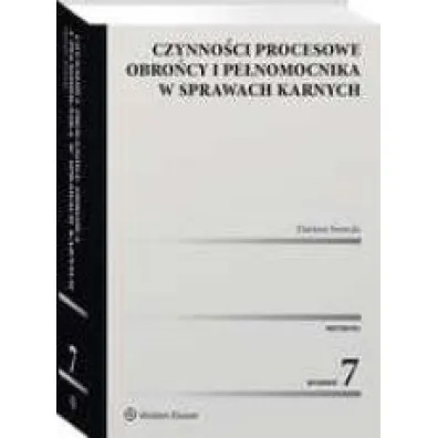 Czynno�ci procesowe obro�cy i pe�nomocnika w sprawach karnych