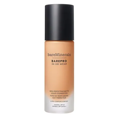 bareMinerals BarePro 24H Matte Comfort Liquid Foundation podk�ad w p�ynie 27 Neutral 30 ml