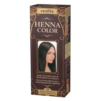 Venita Henna Color balsam koloryzujący z ekstraktem z henny 19 Czarna Czekolada 75 ml