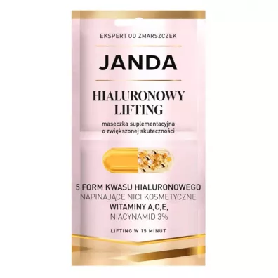 Janda Maseczka suplementacyjna do twarzy Hialuronowy Lifting 8 ml