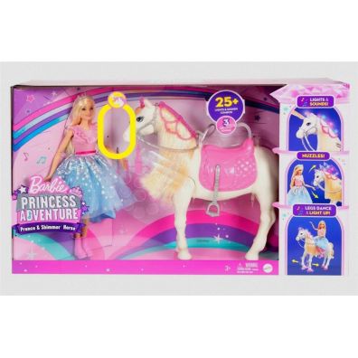 PROMO Barbie Przygody Ksiniczek Lalka Barbie + ko wiata i dwiki p2 GML79 MATTEL