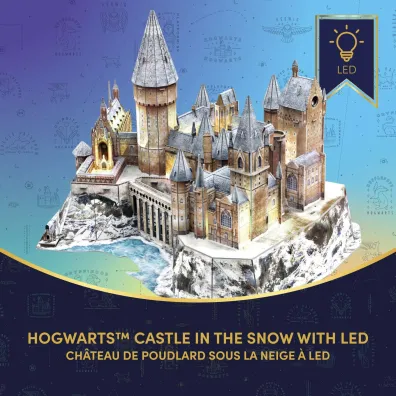 Puzzle 3D Harry Potter zamek Hogwart LED Cubic Fun
