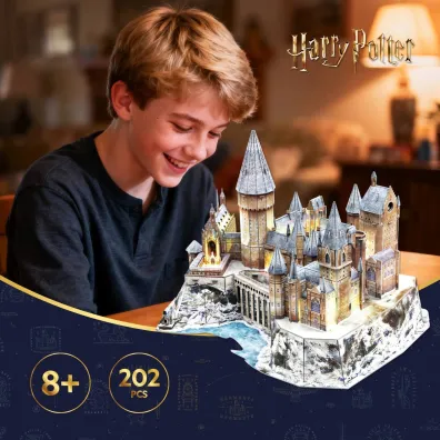 Puzzle 3D Harry Potter zamek Hogwart LED Cubic Fun
