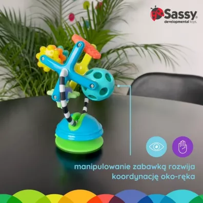 Sassy Diabelski m�yn, zabawka sensoryczna, 6 m+