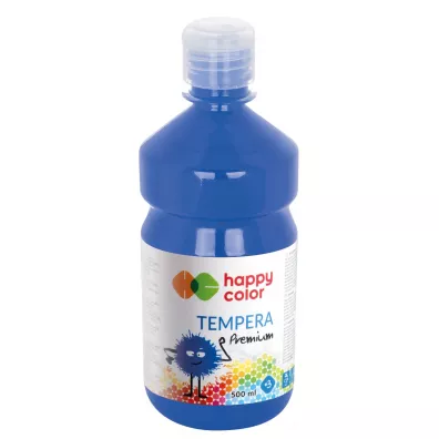 Happy Color Farba tempera Premium niebieska 500 ml