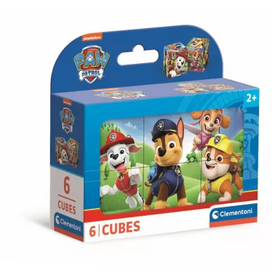 Puzzle Klocki Psi Patrol 6el Clementoni