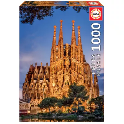 Puzzle 1000 el. Sagrada Familia, Barcelona Educa