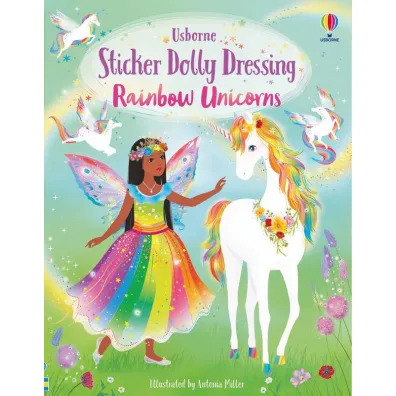 Sticker Dolly Dressing. Rainbow Unicorns wer. angielska - Fiona Watt, Antonia  Miller