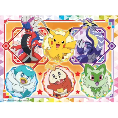 Puzzle 100 el. 2D Pokemon Ravensburger
