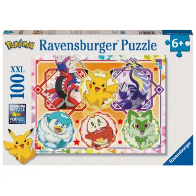 Puzzle 100 el. 2D Pokemon Ravensburger