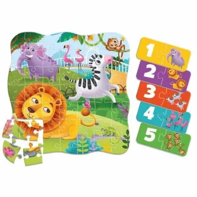 Puzzle w saszetce 49 el. Zoo + mini gra Roter Kafer