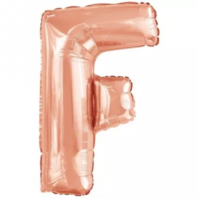 Amscan Balon foliowy litera F r�owe z�oto 54,5x86cm