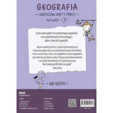Geografia. Graficzne karty pracy dla klasy 7