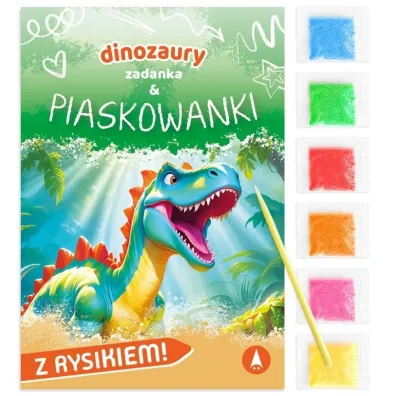 Malowanka 180X260 Dinozaury. Zadanka & piaskowanki SKRZAT 079678