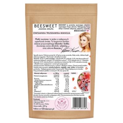 Beesweet Owsianka truskawka&wanilia 420 g
