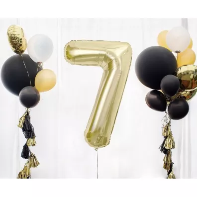 Godan Balon foliowy B&C cyfra 7 szampa�ska 85cm