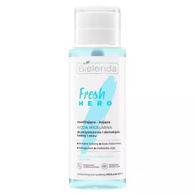 Bielenda Fresh Hero woda micelarna do oczyszczania i demakijau twarzy i oczu 400 ml