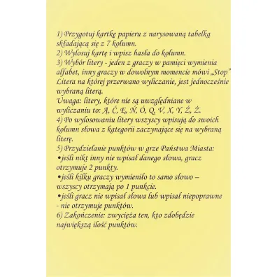 Szalone has�a do gry Pa�stwa Miasta Abino