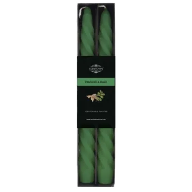 wieca stoowa zakrcona Jasmine & Patchouli 2 szt.