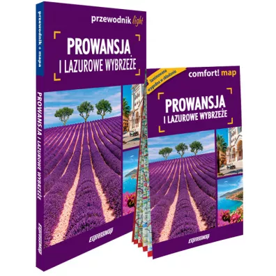 Prowansja i Lazurowe Wybrze�e zestaw przewodnikowy 2w1 light 2024 - Gra�yna Hanaf, Piotr Jab�o�ski, Magdalena  Wolak