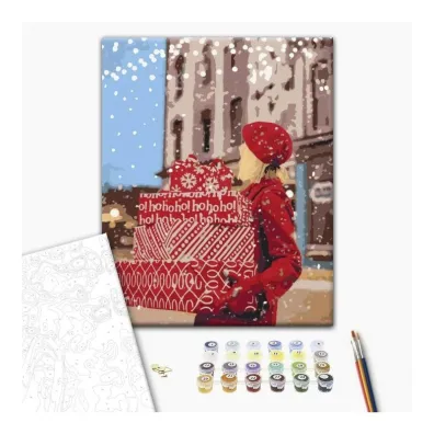 Brushme Malowanie po numerach - �wi�teczny Nastr�j 40x50cm