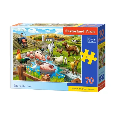 Puzzle 70 el. �ycie na farmie Castorland