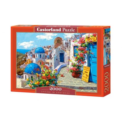 Puzzle 2000 el. Spring in Santorini Castorland