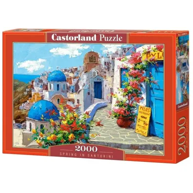 Puzzle 2000 el. Spring in Santorini Castorland
