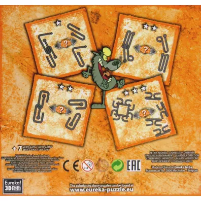 amigwki metalowe 4 szt. Puzzle mania Eureka Bvba
