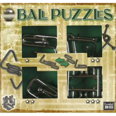 amigwki metalowe 4 szt. Puzzle mania Eureka Bvba