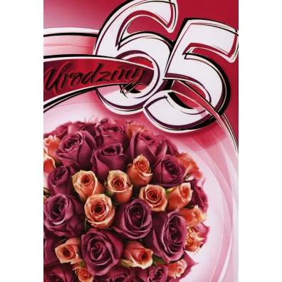 Art Nuvo Karnet 65 Urodziny