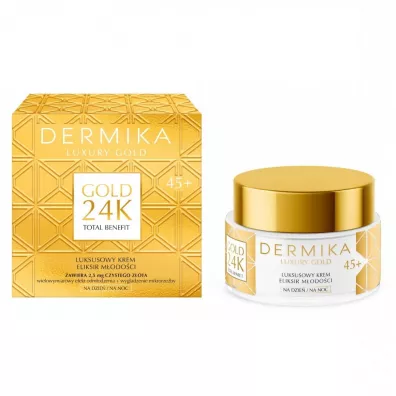 Dermika Luxury Gold 24K luksusowy krem-eliksir 45+ 50 ml