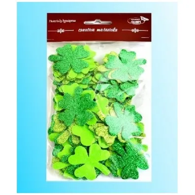 Galeria Hobby Koniczyny brokatowe zielona 44 szt.