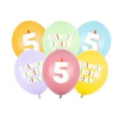 PartyDeco Balony 5 mix 30cm