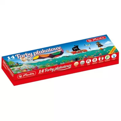 Herlitz Farby plakatowe premium 14 x 20 ml