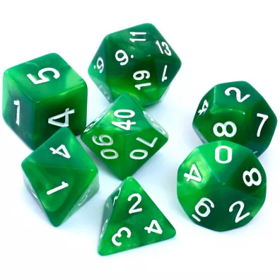 Komplet koci RPG. Dwukolorowe zielono-te Rebel