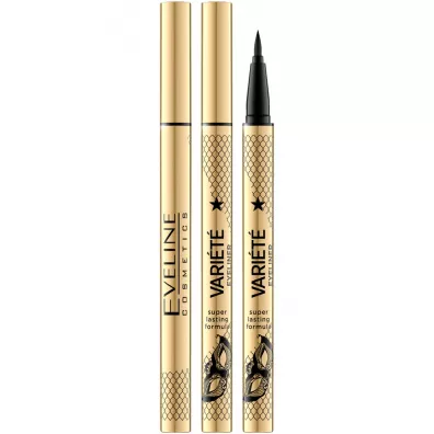 Eveline Cosmetics Variete Eyeliner wodoodporny eyeliner Ultra Black 2 g