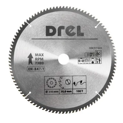 Ps Trading Drel pi�a tarczowa widiowa 210 x 30 mm, 100t, aluminium